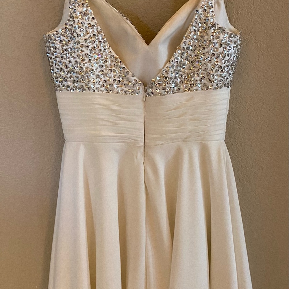 White mini dress